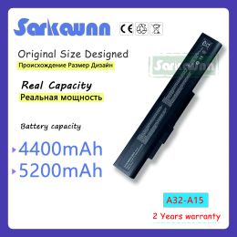 Batterijen Hoge capaciteit 5200mAH A32A15 A41A15 A42A15 A42H36 Laptopbatterij voor MSI A6400 CR640 CX640 -serie Medion Akoya E6201 E7201