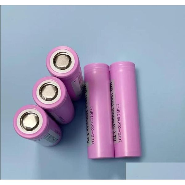Batteries de haute qualité 30q 3000mAh Batterie rechargeable - 20A MAX Taxe avec Pays-Bas 7k 9k 12k Drop livraison électronique OTK2X