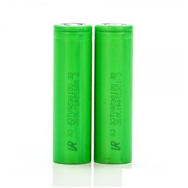 Baterías de alta calidad Inr 25R 30Q Vtc5 Vtc6 Batería 2500Mah 2600Mah 3000Mah Baterías de litio recargables verdes y marrones para Imr Top Fl Dh5F4