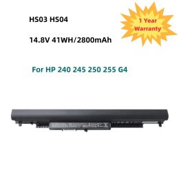 Batteries HS04 Batterie d'ordinateur portable pour HP 240 245 250 255 G4 HSTNNLB6U HSTNNLB6V HSTNNPB6S 807611831 807957001 HS03 HS04 14.8V 41WH