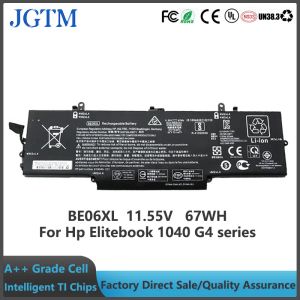 Batteries JGTM BE06XL PUTÉRES D'ordinateur portable HP EliteBook 1040 G4 Série BE06XL HSTNNDB7Y HSNQ02C 11.55V 67WH BATTES