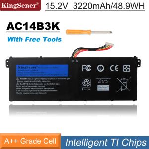 Batterijen Kingsener AC14B3K Laptop Batterij voor Acer Aspire R5571T R5571TG S14 CB3511 SWIFT 3 SF31451 R 11 R3131T S14 15.2V 3220MAH