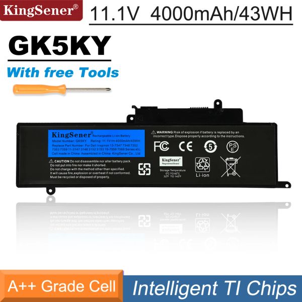 Batteries Batterie d'ordinateur portable Kingsener GK5KY pour Dell Inspiron 13 