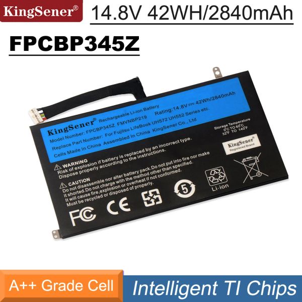 Baterías Kingsener Batería de laptop para Fujitsu Lifebook UH572 UH552 Ultrabook Series FMVNBP219 FPB0280 FPCBP345Z 14.8V 2840MAH