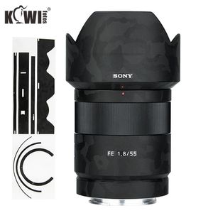 Kiwi Film de protection anti-rayures pour objectif et pare-soleil pour objectif Sony Fe 55 mm F1.8 Za Sel55f18z Alcsh131 Skin Shadow Noir 3 m Autocollant