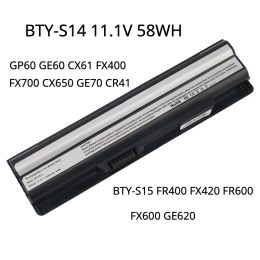 Batteries Batterie d'ordinateur portable BTYS14 11.1V 5.2AH 58Wh pour MSI GE60 GE70 2PE MS16GF MS16GC MS16GD