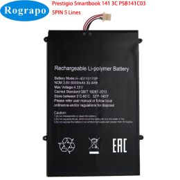 Batterijen Laptop Batterij voor Prestigio SmartBook 141 C3 PSB141C03 PSB141C03BFH_DG PSB141C03BGH_DG GSP3685104 3.7V 8000MAH 29.6WH 5PIN