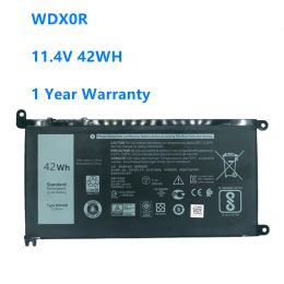 Batteries Batterie d'ordinateur portable WDX0R T2JX4 3CRH3 WDXOR pour Dell Inspiron 13 5000 5368 5378 7368 14 7000 7560 7460 5567 15MF Pro1508T FW8KR