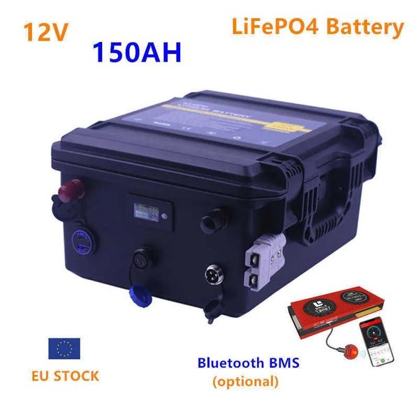 Batteries Lifepo4 12V 150ah batterie 12v lifepo4 150AH batterie au lithium étanche fer phosphate avec chargeur 20A pour moteur de bateau