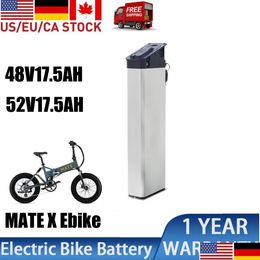 Batterijen Mate X Vervanging Ebike Batterij 48V 17.5Ah 14Ah Innerlijke Batteria Den 52V Voor Opvouwbare Elektrische Fiets 500W 750W 1000W Motor Dhwtm