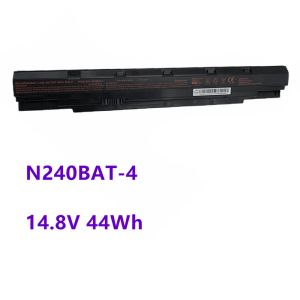 Batterijen N240BAT4 N240BAT3 Laptopbatterij voor Clevo Sager NP3245 N240BU N240JU N250LU NP3240 687N24JS42F1 14.8V 44WH