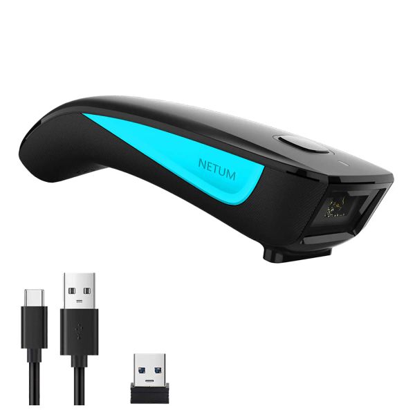 Batteries NETUM C750 Bluetooth QR 2D Barcode Scanner et C830 Wireless Laser 1D USB Bar Code Reader pour iOS Android Windows Mobile Paiement