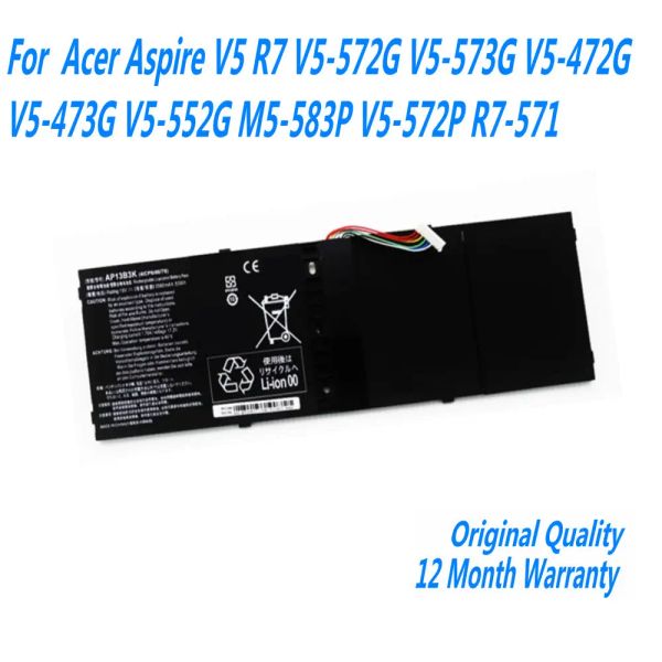 Batteries Nouvelles batterie d'ordinateur portable AP13B3K AP13K AP13B8K pour Acer Aspire V5 R7 V5572G V5573G V5472G V5473G V5552G M5583P V5572P R7571