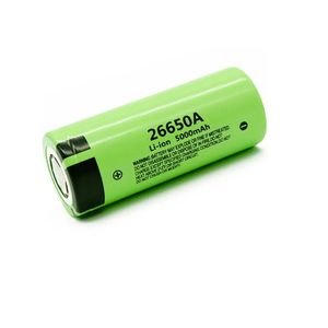 Batterijen Nieuwe 26650A 5000mAh 3.7V platte kop T6 zaklamp Elektrisch gereedschap speelgoed Power ternaire lithium oplaadbare lithium batterij 4.2v