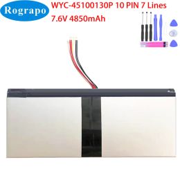 Batterijen NIEUW 7.6V 4850MAH VOOR WYC45100130P WYC 45100130P NOTEBOOK LAPTOPBATTERING 10 PIN 7 Draadpluggereedschap