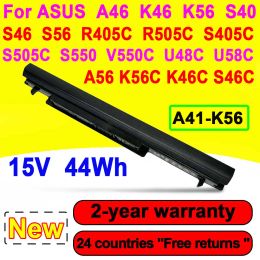 Batteries Nouvelles batteries A31K56 A32K56 pour ordinateur portable pour ASUS A46 K46 K56 S40 S46 S56 R405C R505C S405C S505C S550 V550C U48C U58C série A41K56