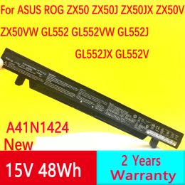 Batterijen Nieuwe A41N1424 Laptopbatterij voor ASUS ROG ZX50 ZX50J ZX50JX ZX50V ZX50VW GL552 GL552VW GL552J GL552JX GL552V 15V 48WH 4 Cellen