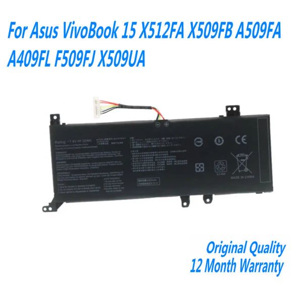Batteries Nouvelles C21N1818 B21N1818 B21N18181 B21N18183 Batterie d'ordinateur portable pour Asus Vivobook 15 X512FA X509FB A509FA A409FL F509FJ X509UA