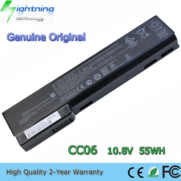 Baterías New Genuine Original CC06 10.8V 55wh Batería de laptop Batería para HP EliteBook 8460p 8560p 8560W Probook 6465b 6560B CC09 10.8V 100Wh