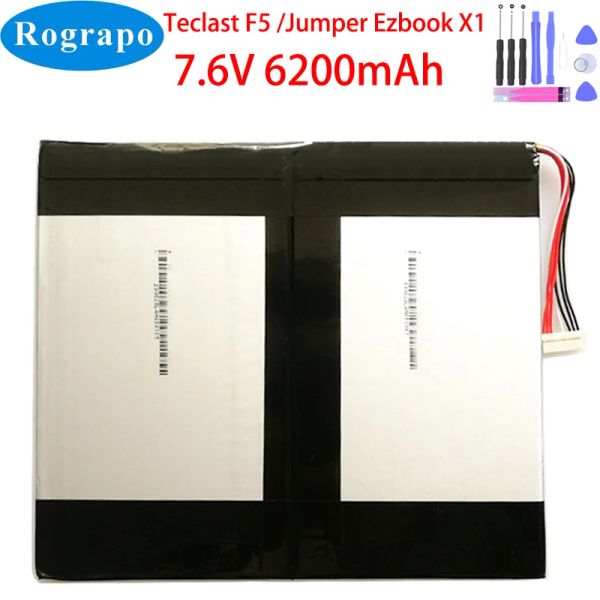 Batteries Nouvelles batteries H30137162P 6200mAh pour ordinateur portable pour Teclast F5 2666144 NV27781302