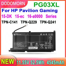 Batterijen Nieuwe laptopbatterij PG03XL voor HP Pavilion Gaming 15DK DK0003NQ 15DK0020TX 15EC 15EC0000 OMEN 5X FPC52 HSTNNDB9G L484302B1