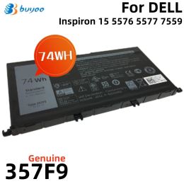 Batterijen Nieuwe originele 357F9 Notebook -batterij voor Dell Inspiron 15 5000 7000 Series Gaming Laptop 5576 5577 7557 7559 7566 7567 74WH 11.4V