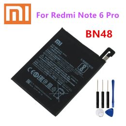 Baterías New Xiaomi Phone Battery BN48 4000MAH Batería de reemplazo de alta calidad para Xiaomi Redmi Note 6 Pro +Herramientas +Pegatizaciones
