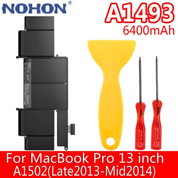 Batteries Nohon ordinateur portable batterie A1493 pour MacBook Pro Retina 13 