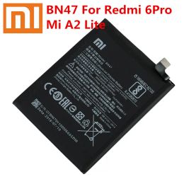 Batteries Original Xiaomi Redmi 6 Pro Battery Bn47 4000mAH pour Xiaomi Redmi 6Pro / Mi A2 Lite Lite High Quality Bn47 Remplacement du téléphone Batterie
