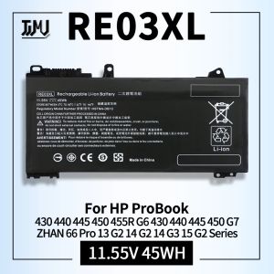 Batterijen RE03XL Laptop Batterij voor HP Probook 430 440 445 450 G7 G6 455R ZHAN 66 PRO 13 G2 14 G2 G3 15 G2 L32656005 L324072C1 541 AC1