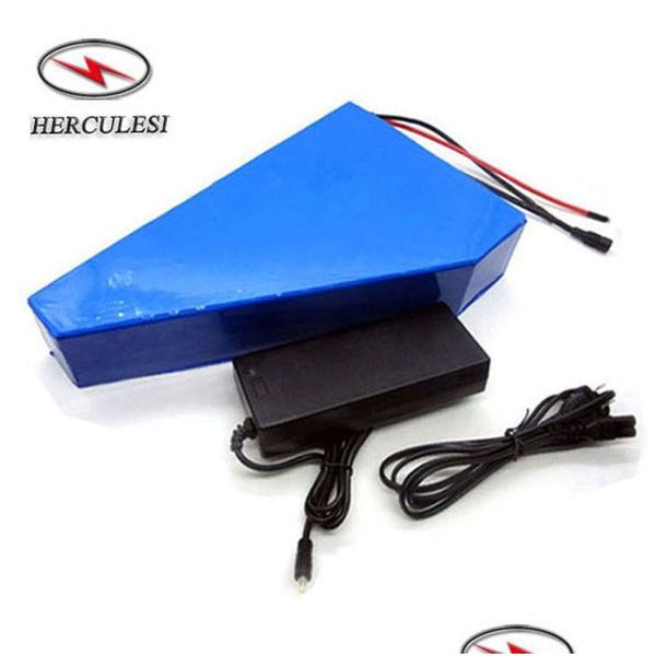 Batteries rechargeables 52V 20Ah / 25Ah 30Ah Batterie au lithium-ion 52 Volt Triangle Drop Delivery Chargeur de batteries électroniques Dhpcj