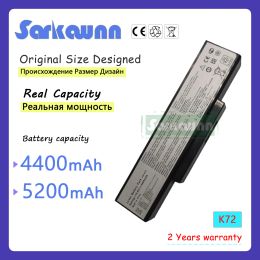 Batteries Sarkawnn 5200mAh A32K72 A32N71 Batterie d'ordinateur portable pour ASUS K72 K72JR K72JK Série K72FTY011V TY057V N73JFTY060V