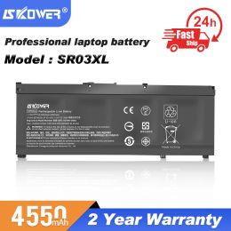 Batteries Skower 52,5Wh SR03XL Batterie pour ordinateur portable pour HP Pavilion 15CX 15DC TPNQ211 TPNQ194 TPNQ193 TPNC133 TPNC134 HSTNNDB8Q ENVY X360