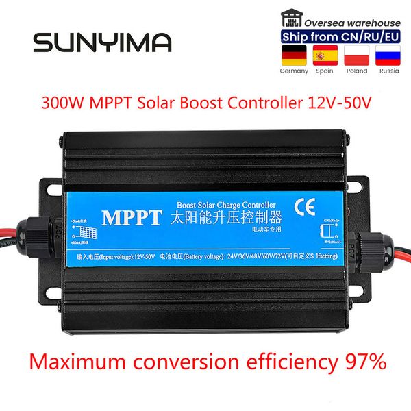 Baterías SUNYIMA MPPT 300W 600W 24V/36V/48V/60V/72V controlador de carga de refuerzo Solar para regulador de voltaje de carga de vehículos eléctricos 230715