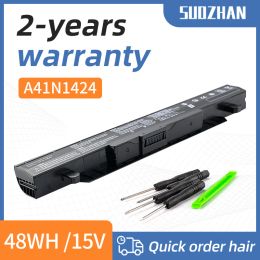 Batteries Suozhan 14,4V 48Wh A41N1424 Batterie d'ordinateur portable pour ASUS ROG ZX50 ZX50J ZX50JX ZX50V ZX50VW GL552 GL552VW GL552J GL552JX GL552V