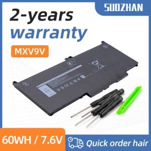 Batteries SUOZHAN 7.6V 60Wh MXV9V Batterie pour ordinateur