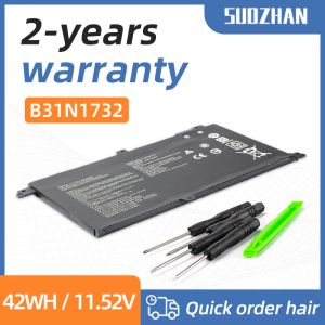 Batteries Suozhan B31N1732 Batterie d'ordinateur portable pour Asus Vivobook X430UA X430UF X430UN X430FA X430FN X571G X571LH X571GT 11.52V 42W