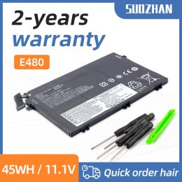 Batteries Suozhan L17M3P52 Batterie d'ordinateur portable pour Lenovo Thinkpad E480 E485 E490 E580 E585 E590 R480 R580 L17C3P51 L17L3P51 L17M3P51 01AV445