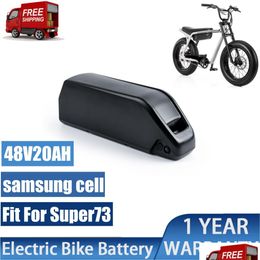 Batteries Super73 Ebike 48V 20Ah Batterie de vélo électrique 36V 25Ah avec Powerf 21700 Cell 50E Pour 500W 1000W Moteur Drop Delivery E Dh2Kg