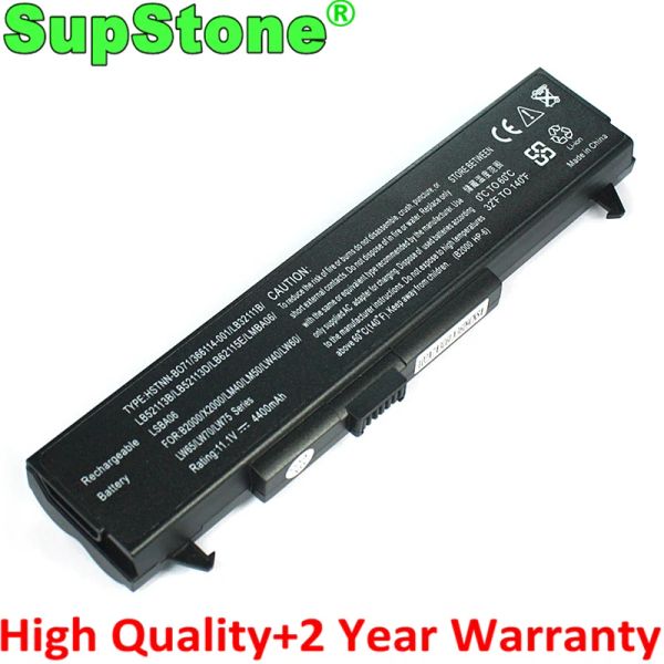 Baterías Supstone LB32111B LB52113B LB52113D BATERÍA LAPTOP BO71 para LG LG LE50 LM60 LM70 LS50 R400 R405 RD400 LS70 LS75 LS45 para HP B2000