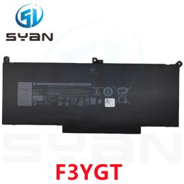 Batteries Syan F3ygt 7490 7390 7480 Batterie d'ordinateur portable pour Dell Latitude 14 13 12 7000 7480 7490 P73G002 7380 7390 P29S002 7280 7290 DM3WC