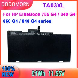 Batterijen TA03XL -laptopbatterij voor HP EliteBook 745 755 840 848 850 G3 G4 11.4V Oplaadbare reserve Highquality