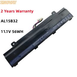 Baterías Znovay Al15B32 Batería de laptop para Acer Aspire V15 DG2 V5591G V5591 Serie T500073CF T500050Hz N15Q12 11.1V 56WH/5040MAH