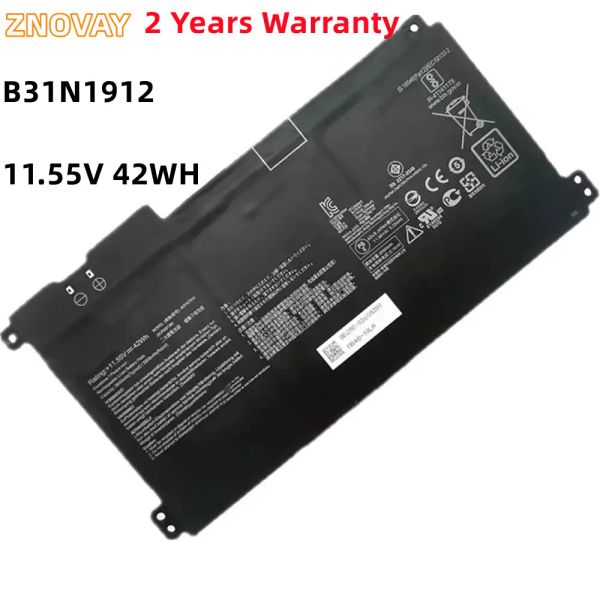 Batteries Znovay Battery Battery B31N1912 11.55V 42Wh / 3550mAh pour Asus Vivobook 14 E410MA E410KA E510MA E510KA 14 