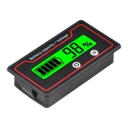 Batterijcapaciteit Monitor 9-120V Batterijmeter 12V 24V 48V Batterijvermogen Percentage Voltage-indicatormeter Testermeter Tools