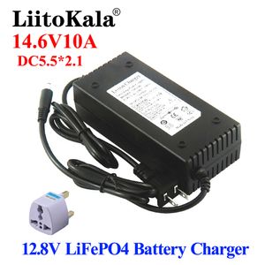 Nouvelle marque, sortie 14.6V 10A pour 12V 10A Lifepo4 chargeur de batterie avec EU US Plug Clip charge adaptateur DC entrée 100-240V 5.5*2.1DC