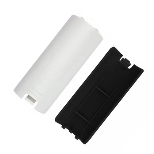 Funda protectora de batería para mando a distancia Nintendo WII, color blanco y negro, alta calidad LL