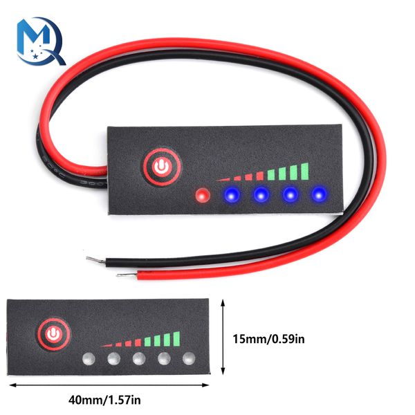 Indicador de nivel de batería 18650 Medidor de capacidad de litio LIPO 1S 2S 3S 4S 5S 6S 3.7V-25