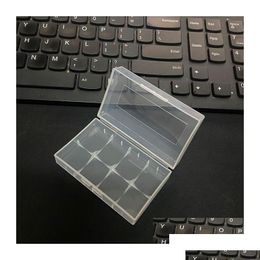 Cajas de almacenamiento de batería 20700 21700 Caja de plástico portátil Caja de soporte de seguridad Contenedor Paquete transparente Baterías para cargador de iones de litio Mec DH5QD