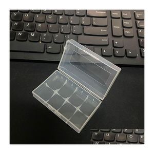 Batterijopslagboxen 20700 21700 Portable plastic behuizing Doos Veiligheidshouder Container Clear Pack -batterijen voor lithium -ionenlader MEC DHXWI